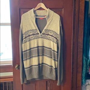 Men’s half zip Izod Sweater